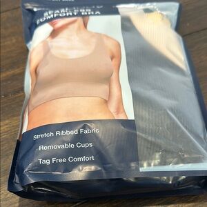 New Gap seemless & Sexy Comfort Bra - Tan and black